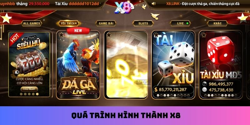 Quá trình hình thành X8